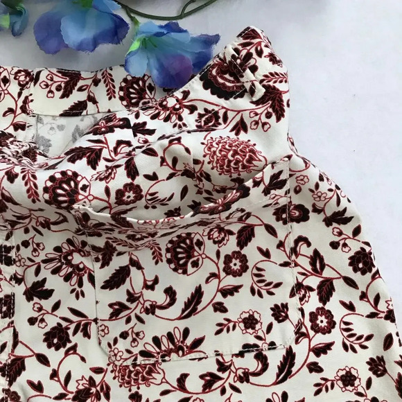 LOFT NWT Ivory with Floral Pattern Shorts Women Various - Picture 6 of 8
